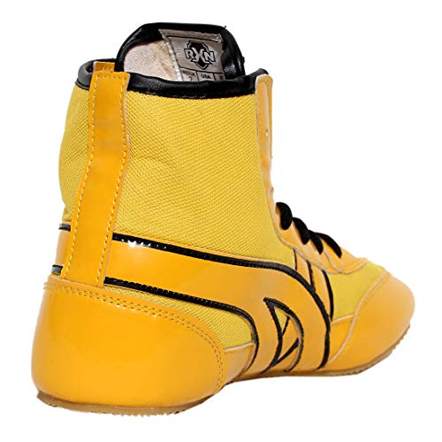 Image of RXN Men's Faux Leather Wrestling Shoes with Rubber Sole for Training