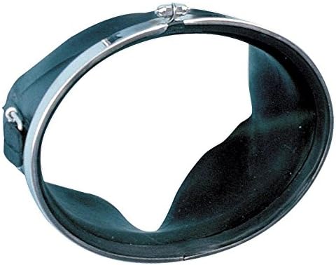 Sommap - Round Black Rubber - Retro diving mask without compensator and with screw