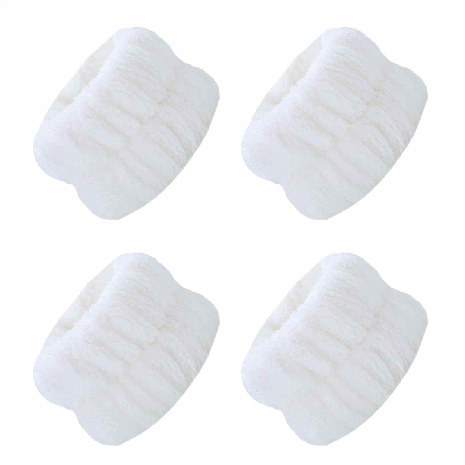 Muñequeras faciales - 4 Piezas de Diademas faciales absorbentes, muñequeras de Limpieza de Microfibra | Gomas para muñecas para prevenir derrames de líquidos