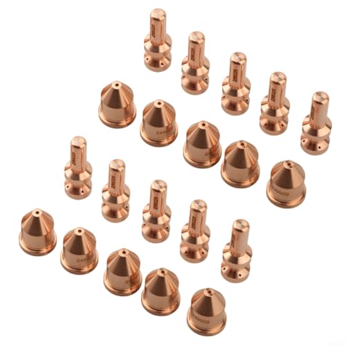 20 electrodos 256026 y punta 249929 para cortador de plasma Miller Spectrum 875 Auto-Line compatible con linterna XT60/XT60M, corriente de corte de 60 A