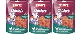 arelf Bundle RINTI Chicko’s Plus | 3 x 80g Knoblauchecken | ohne Soja & Fleischmehle, Belohnungssnack für Hunde + Dokas Hühnchen-Rolle