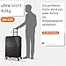 Cocoono Hartschalenkoffer XL Groß - 100L Volumen - 158cm Gurtmaß - 8 Rollen 360° drehbar - Leichter Koffer mit TSA Schloss & Teleskopgestänge - Reisekoffer mit Rollen, Trolley (anthrazit, XL)