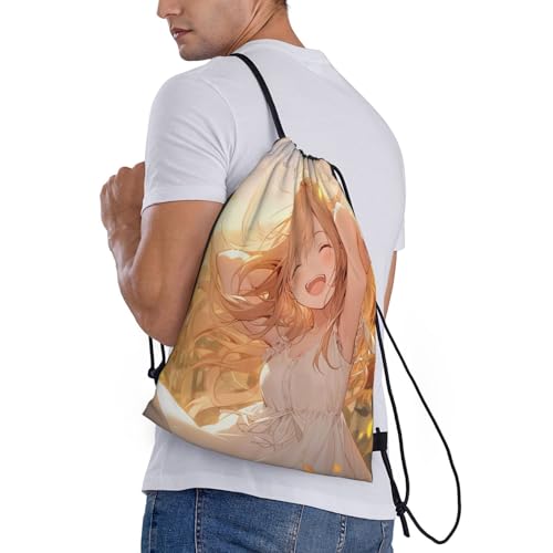 You Are My Sunshine Sunflower print Drawstring Bag Sack Gym Bag Ditty Bag for Gym Traveling, Hiking, Yoga, Shopping for Adult3