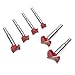 Drill Bit Set, 6Pcs 16mm-35mm Carbon High Speed Steel Woodworking Hole Saw Set Auger Opener Drilling Wood Plastic Plywood with Round Shank