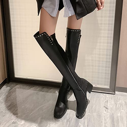 Bottes extensibles à la mode ajustées pour mollets larges - 3