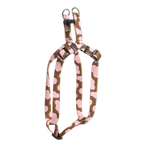 Image of Yellow Dog Design Pink Cow Step-In Dog Harness, Medium-3 /4 inch Wide and fits Chest Circumference of 15 to 25 inch