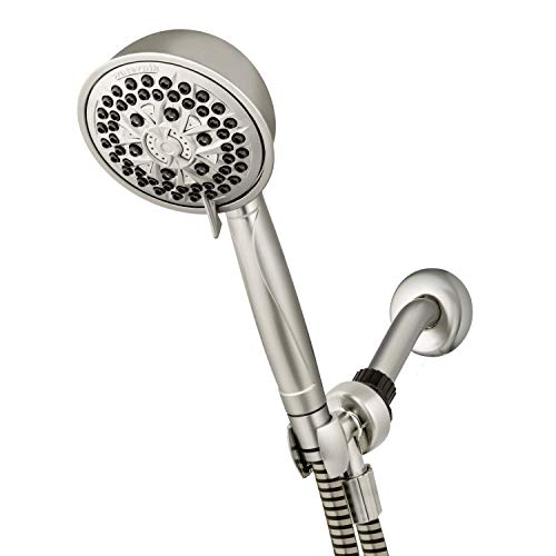 Waterpik High Pressure Powerpulse Massage Hand Held, Brushed Finish, Detachable Shower Head with 7 Spray Settings, XFT-769E