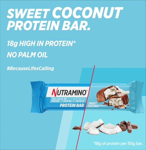 Sweet coconut flavour high protein bar (12x 55g bars) 18g of protein in each bar. On-the-go protein snack. Low sugar protein bar. Increase muscle mass. Great taste, palm oil free. - Image 5