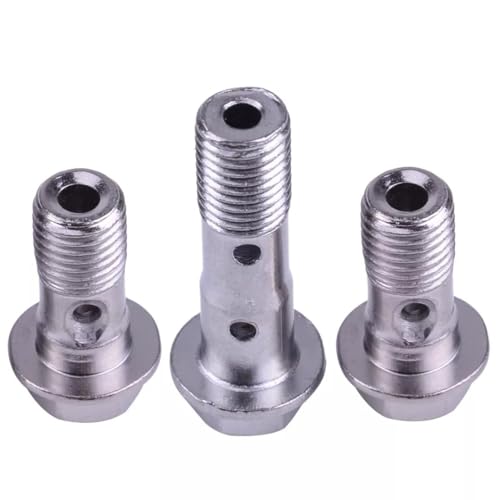 Pernos pinza freno M10 x 1,25 tipo banjo en juego de 3 piezas para motocicletas y coches 3