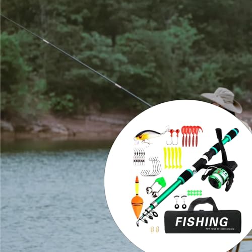 DeeRace 子供用伸縮式釣り竿セット 1.8m