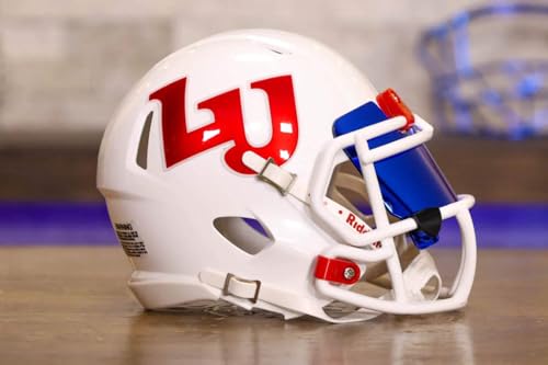 Liberty, Flames Collectible Speed Mini Helmet - GG Special Edition - with Free USA Flag Decal - Green Gridiron