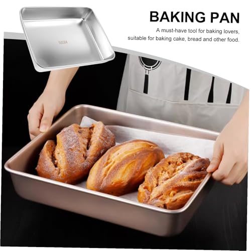 Moule à gâteau rectangle inox plat cuisson cakes réutilisable pour maison