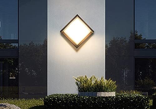 Image of 12W Outdoor Wall Light | Waterproof Warm White Wall Sconce for Balcony, Garden, Gate | Polycarbonate Body | Modern Exterior Wall Lamp | 1 Unit