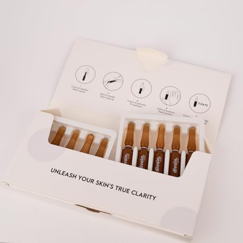 Soft Peeling Ampoules 10×2 ml | Tratamiento Intensivo Exfoliante con Ácido Salicílico, Ácido Azelaico y Alantoína | Piel Textura Mejora · Poros Refinados · Tono Uniforme | divain.Care
