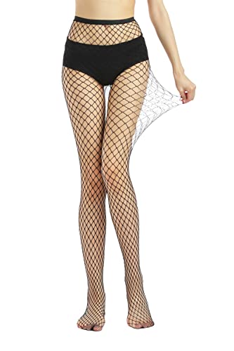 AOUN&HOUN Fishnet Stockings for Women Thigh High Stockings Pantyhose High Waist Sexy Fishnet Tights2