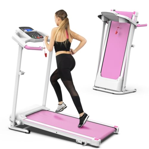 Image of Foldable Treadmill, 2.5HP Electric Folding Treadmill, Running Walker, 3 Modes, Multiple LED Displays with Handrails, Suitable for Home Gym, Maximum Weight Capacity 265 Lbs