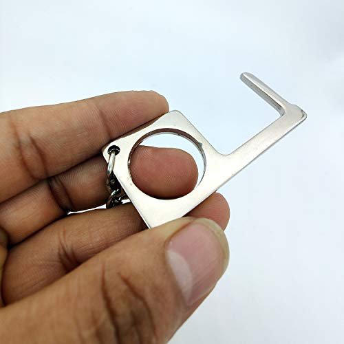 Image of Multi Purpose Safe Keychain Non Contact No Touch Door Opener Lift ATM Buttons (Pack of 2)