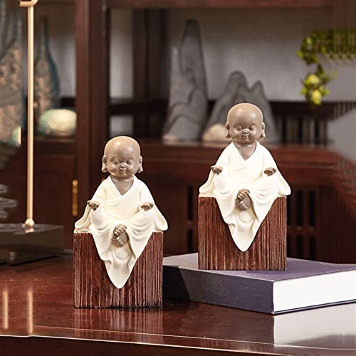 Sujetalibros de monje zen soporte para libros simple y finales de libro 6
