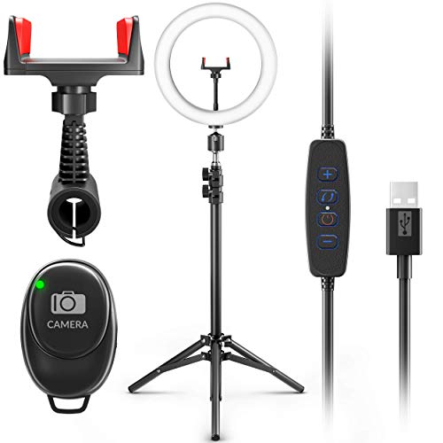 Selfie Ring Light with Tripod Stand - 10.2