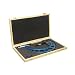 MH GLOBAL 8-9 Inch Outside Micrometer .0001 Inch Graduation Wooden Case Solid Metal Frame