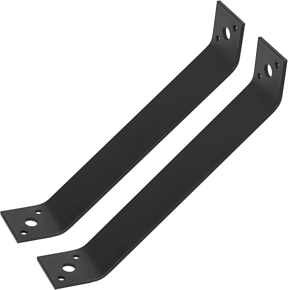 GOUZIBHD 2 Pcs 135 Degree Angle Brackets for Wood, Heavy Duty Corner Brackets, Black Corner Braces, Flush Inside 45 Degree Angle Connector Repair Joint for Post Beam