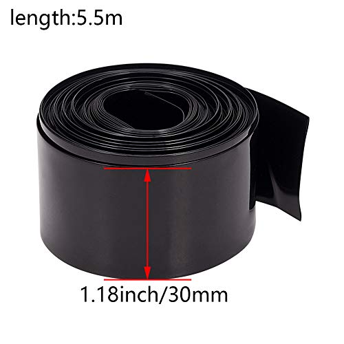 Othmro - Tubo termorestringente in PVC, larghezza