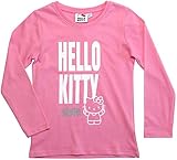 hello kitty mouse friend Top aktuelles Design Hello Kitty Langarmshirt Mädchen Rundhalsausschnitt (Rosa, 104)