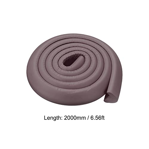 Image of uxcell Corner Guards Edge Protectors 6.56ft(2M), Foam Safety Bumper L Shape for Furniture Corner Table Edge Guard, Brown