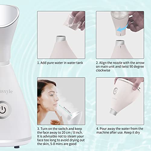 Facial Steamer - Face Steamer,Face Humidifier,Skin Care Tools,Face Steamer For Facial,Facial Tools,Beauty Tools,Facial Steamer For Facial Feep Cleaning,Vaporizador Facial,Self Care Gifts For Women #TOP3
