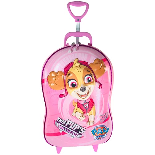 Mala Infantil com 6 Rodinhas Patrulha Canina Skye - Maxtoy