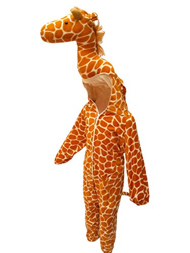 Image of Kaku Fancy Dresses Giraffe Wild Animal Costume for Kids - Brown, 7-8 Years | Animal Fancy Dress for Boys & Girls