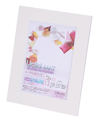 Chikuma フォトフレーム Uclidマット L ホワイト 12659-1