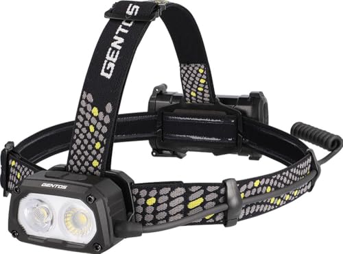 GENTOS(�W�F���g�X) LED �w�b�h���C�g USB�[�d�� �y���邳1000���[����/���p�_��8����/�㕔�F�����z ��p�[�d�r�g�p �e�B�[���b�N�X TX-D434R