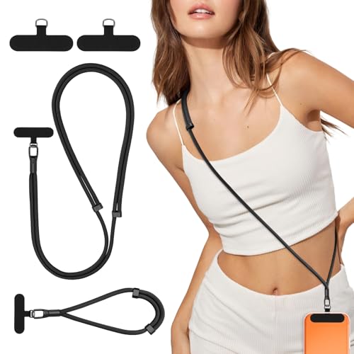 Dadanism Universal Phone Lanyard Set, Black