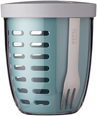 Mepal Fruit & Veggie Pot Ellipse, Nordic Green, 600 ml