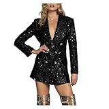 🤵 Design classique à double boutonnage – Comprend un devant à double boutonnage intemporel avec des revers brillants et une fermeture à bouton for un look sophistiqué et sur mesure.