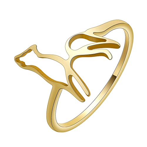 Bague loup viking délicate comme cadeau idéal pour femme et fille