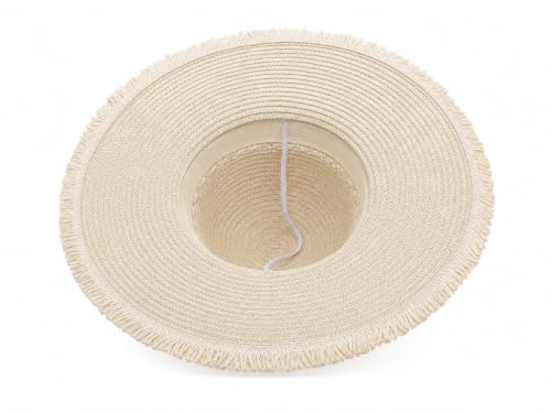 Image of Summer Medium Brim Floppy Beach Straw Hats for Women