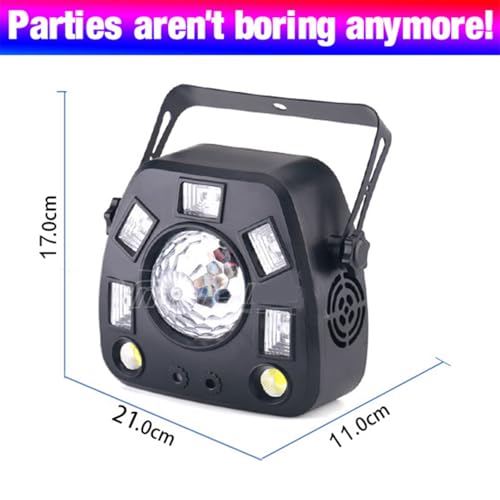Lumière Stroboscopique avec commande DMX et projecteur disco LED 4-en-1 - 3
