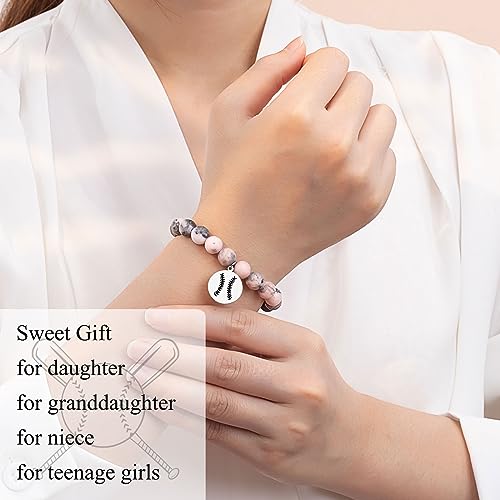 Image of Softball Volleyball Bracelet Gifts for Girls, Daughter, Niece, Softball Gifts for Team