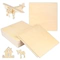 12 PCS 12 Inch Square Basswood Board, Thickness 6mm, Basswood Sheets, balsa Wood Sheet,Plywood Sheets for Laser, CNC Cutting, Wood Burning, Drawing Painting, Wood Engraving,by GNIEMCKIN.