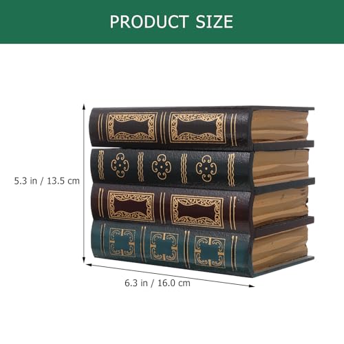 Libro decorativo falso para cafeterías y salones elegantes Uonlytech 3