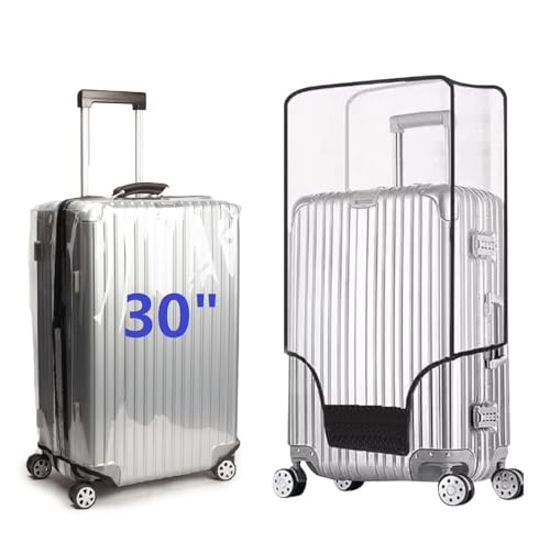 FABULWAY Clear PVC Suitcase Cover Protectors Transparent Luggage Cover Waterproof Wheeled Suitcase...