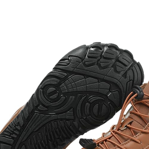 Image of Winter Footwear Barefoot Shoes Women Men Zero Drop Barefoot Hiking Boots Slip On Warm Waterproof Snow Boot Minimalist Wide Toe Ankle Booties Five Finger Hike Shoes Outdoor