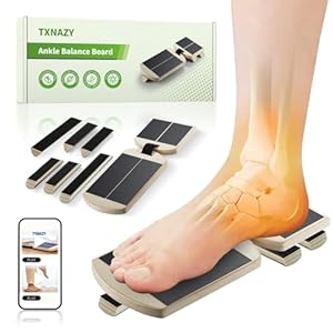 Ankle Balance Board Foot Strengthener with Adjustable Shape Balance Rods for Enhancing Ankle Strength, Posture Correction, and Stability Training