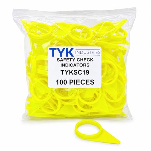 Image of TYK Industries 19mm Loose Wheel Lug Nut Safety Check Indicators 100 Pack - Commercial Truck Wheel Nut Pre-Trip Safety Inspection Tool