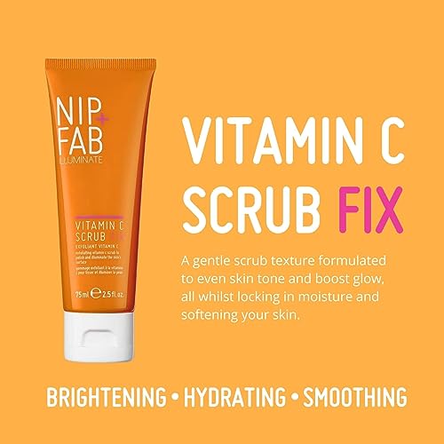 Nip + Fab Vitamin C Fix Scrub for Face with Coconut Oil and Coffee Seed Cleansing Exfoliating Facial Cleanser for Skin Brightening Fine Lines and Wrinkles, 75 ml - Image 5