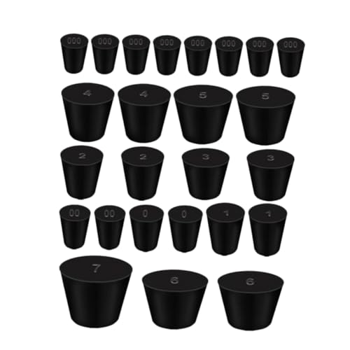 Bouchon en caoutchouc de tube SOLUSTRE flacon bouteille : scellant conique étanche universel
