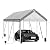 10 * 20 Heavy Duty Carport Canopy - Extra Large Portable Car Tent Garage with Adjustable Peak Height from 9.5ft to 11ft,Removable Roof &Side Walls for Car, SUV,Boats