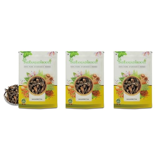 Image of IndianJadiBooti Nagarmotha Roots | Mustak - Cyperus Rotundus - Tunga Gaddalu (3 Packs of 900 Grams)